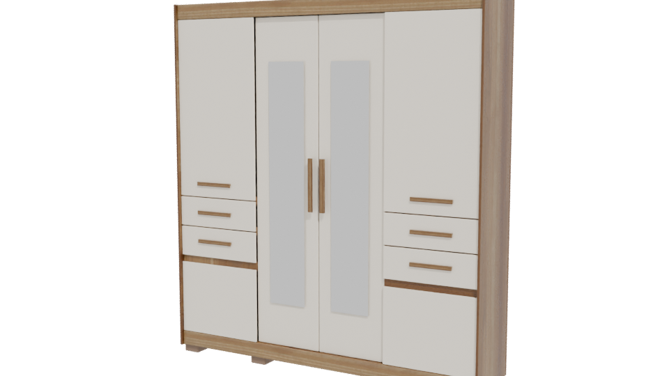 Modern Storage Cabinet 3D Model - Professional 3D Model Render 12