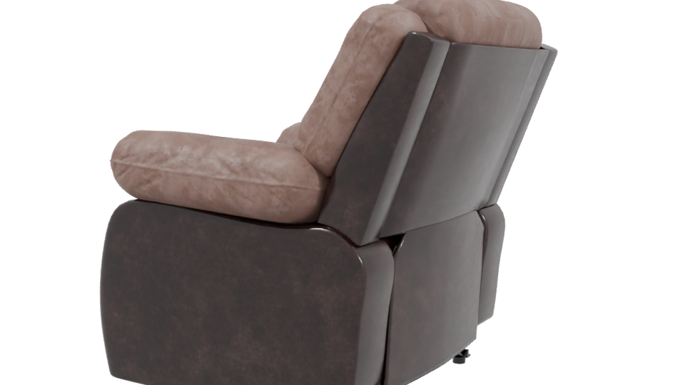 Stylish Reclining Armchair Model - Professional 3D Model Render 3