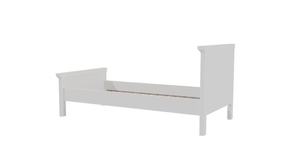 Elegant Bedroom Bed 3D Model - Professional 3D Model Render 3