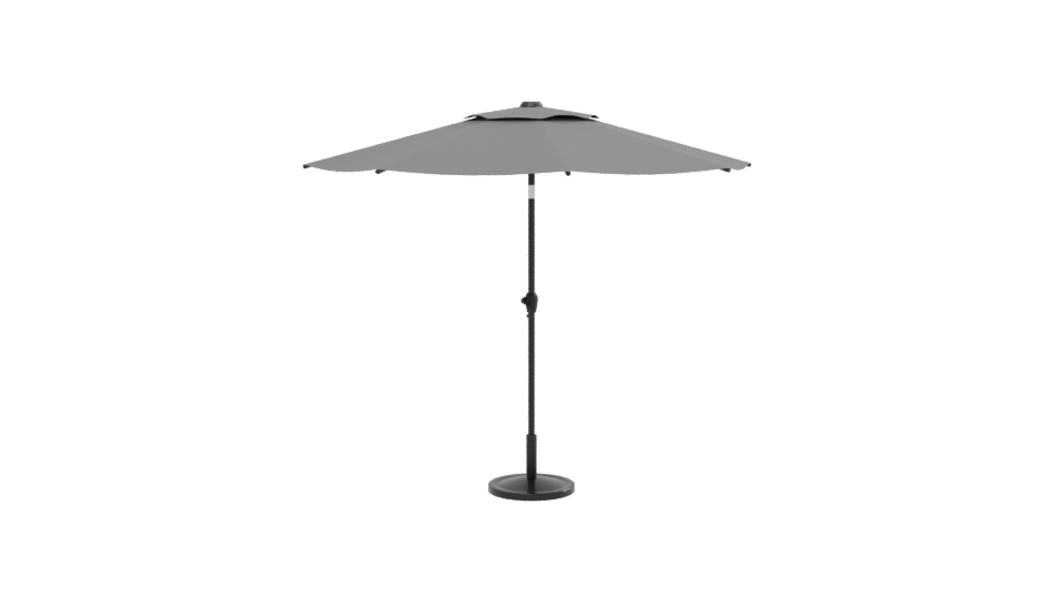 Stylish Outdoor Patio Umbrella 3D - Professional 3D Model Render 13
