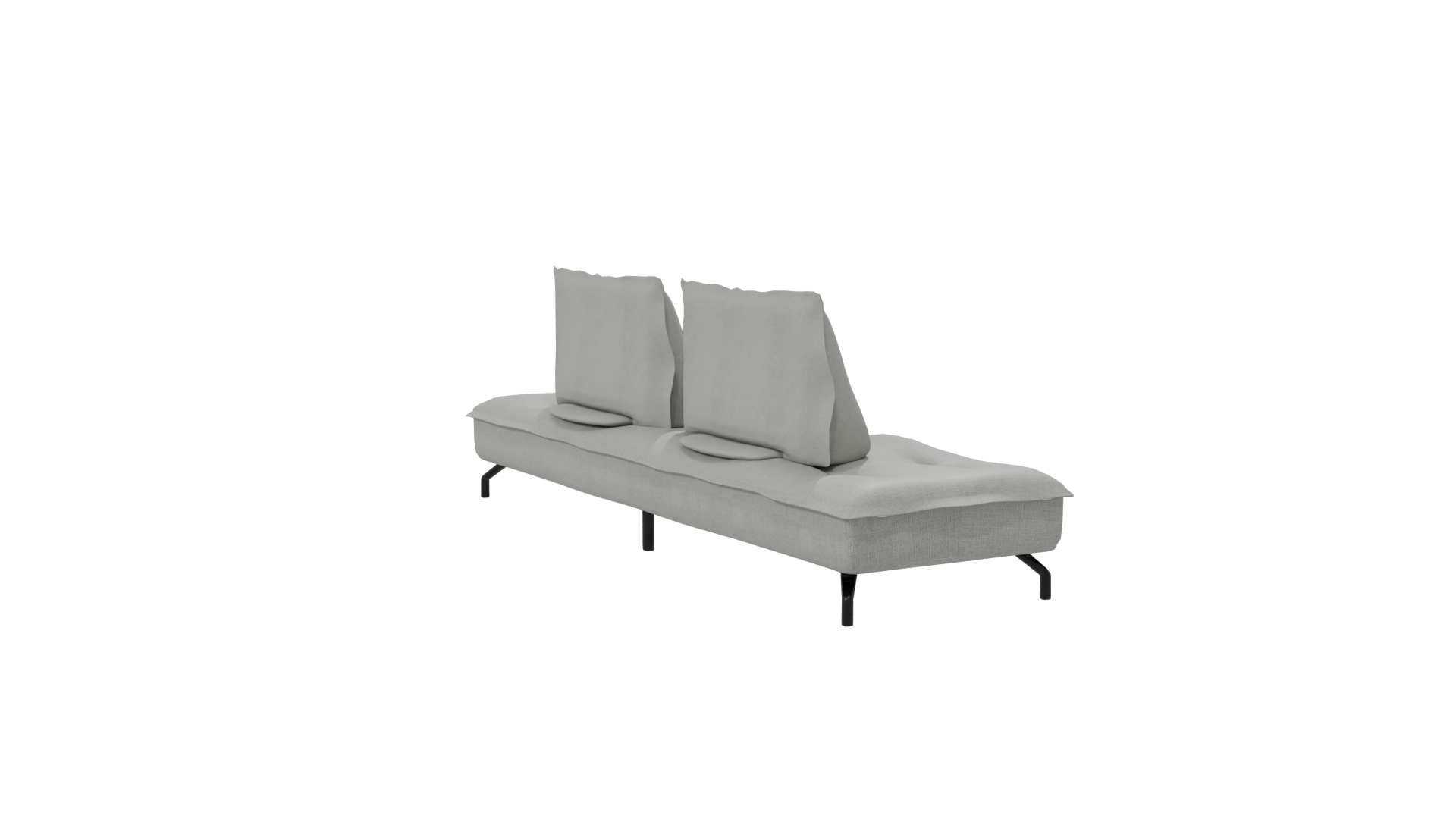 Beige Upholstered Sofa Bed 3D - Professional 3D Model Render 19