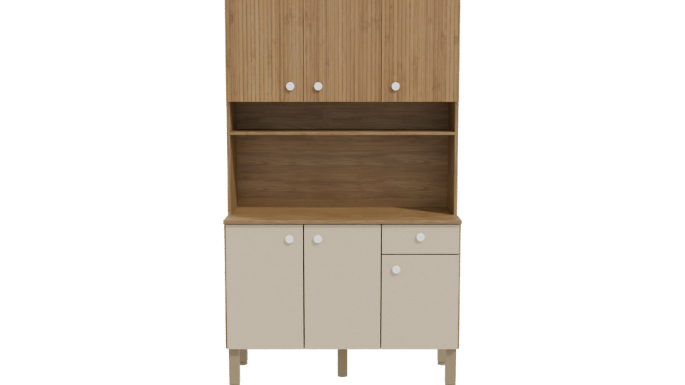 Modern Kitchen Cabinet 3D Model - Professional 3D Model Render 11