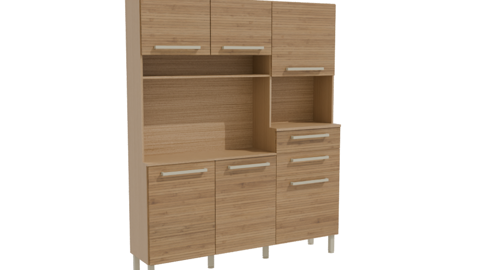 Modern Kitchen Cabinet 3D Model - Professional 3D Model Render 10