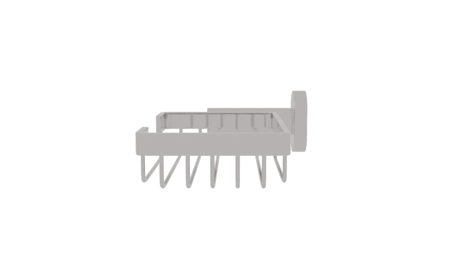 Wall-Mounted Shower Basket 3D - Professional 3D Model Render 2