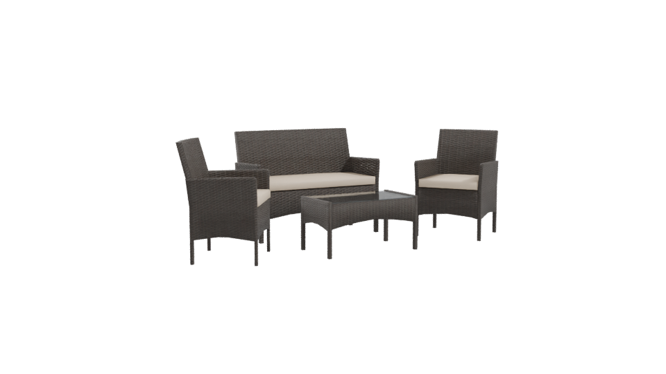 Modern Outdoor Furniture Set 3D - Professional 3D Model Render 10
