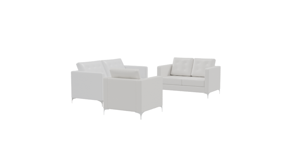Cozy Modern Sofa Set 3D - Professional 3D Model Render 9