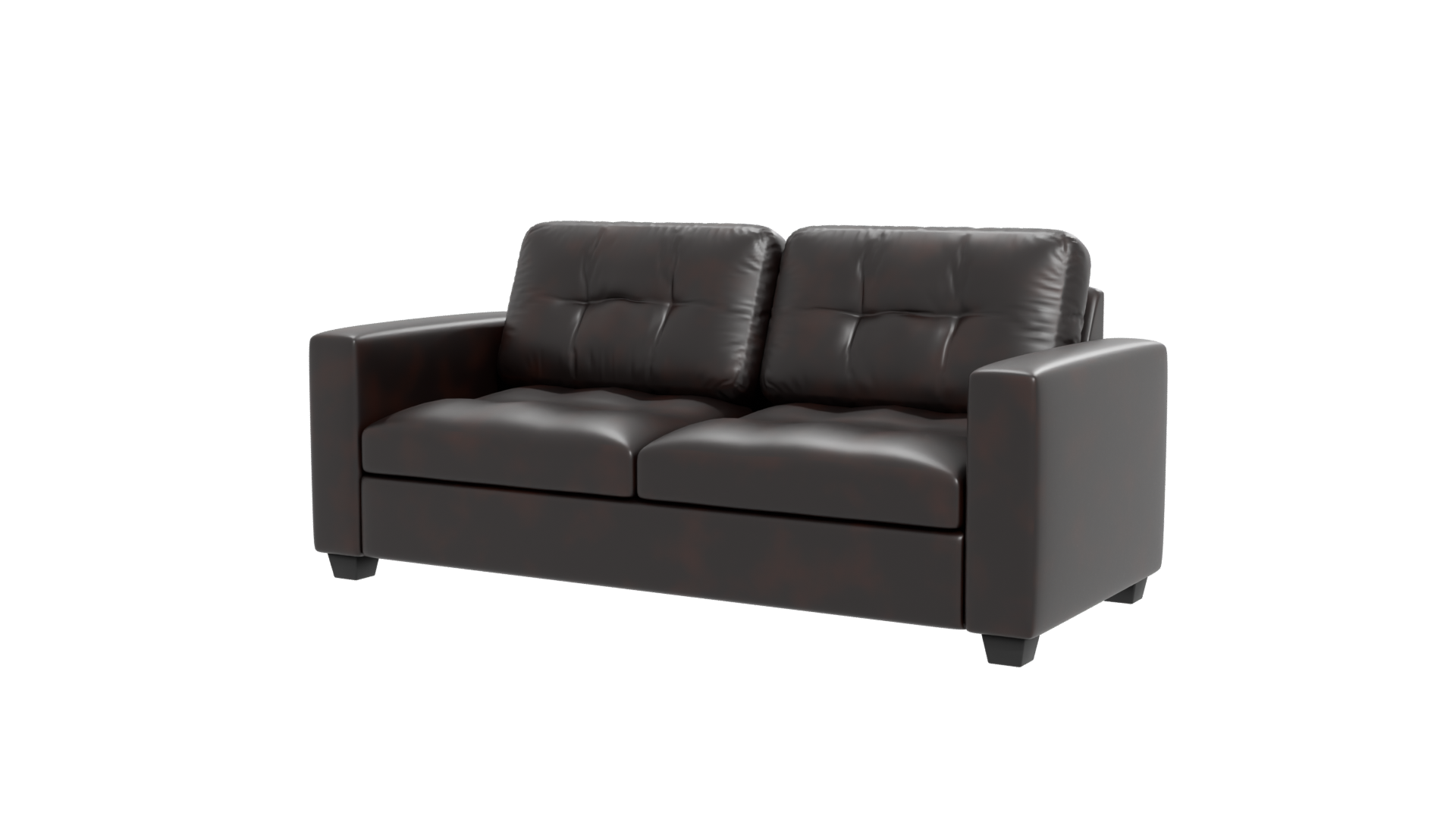 Stylish Modern Leather Sofa 3D Model - Professional 3D Model Render 27