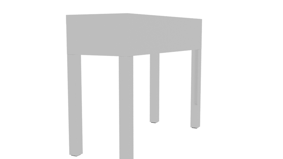 Stylish Modern Console Table - Professional 3D Model Render 3