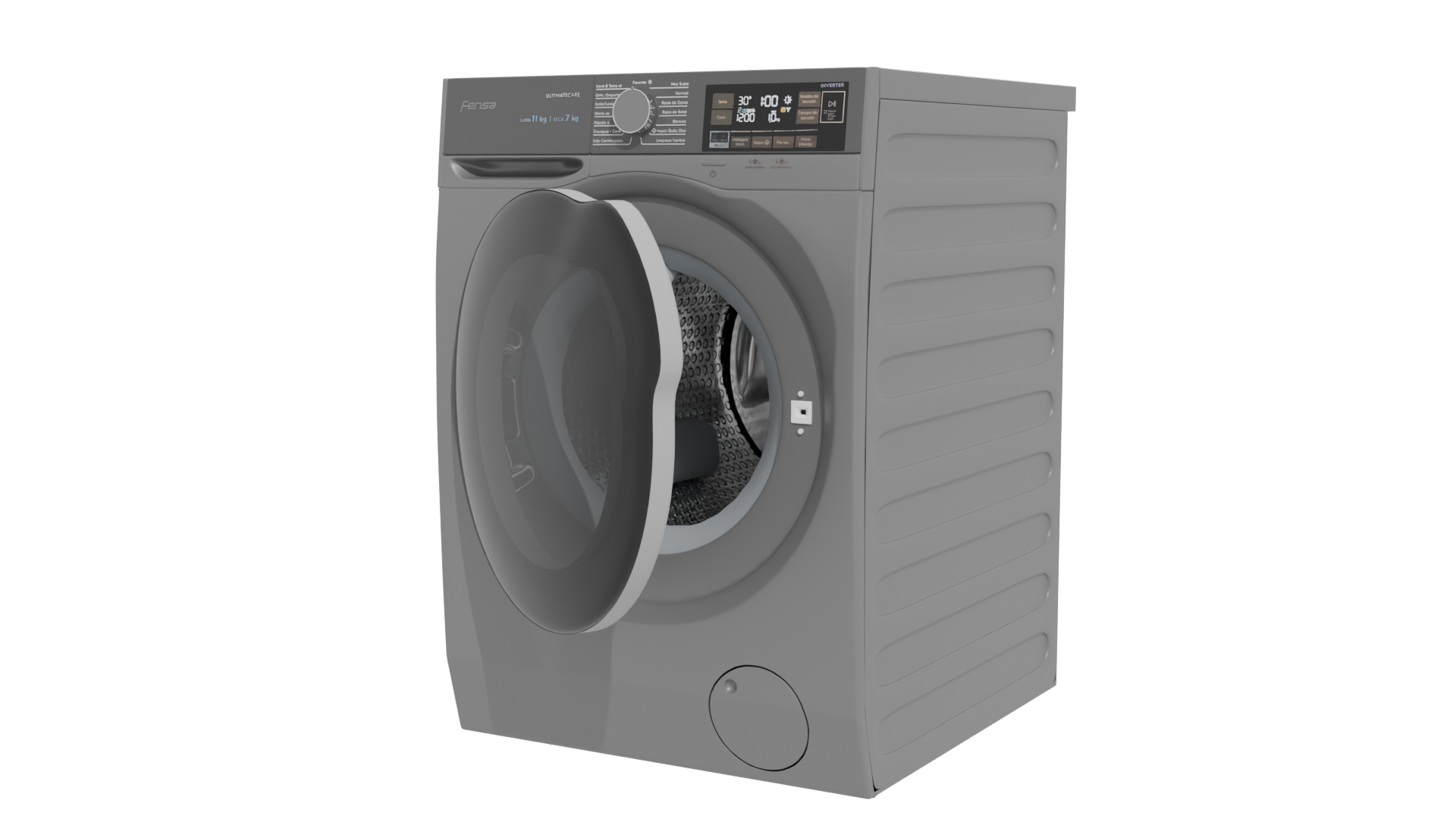 Sleek Front-Loading Washer Model - Professional 3D Model Render 12