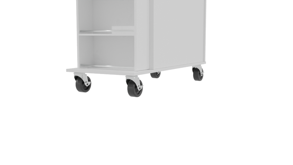 Stylish Kitchen Cart Model 3D - Professional 3D Model Render 3