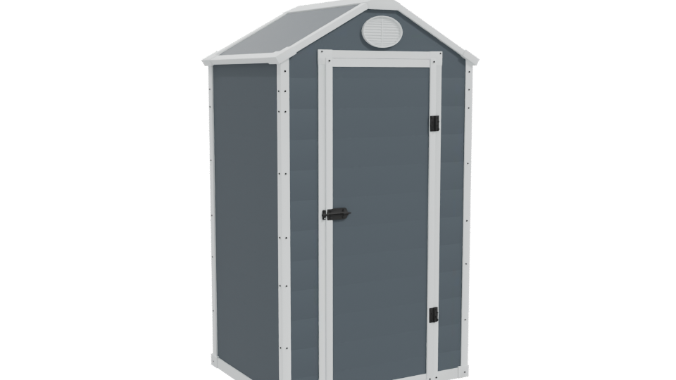 Stylish Outdoor Storage Shed 3D - Professional 3D Model Render 10