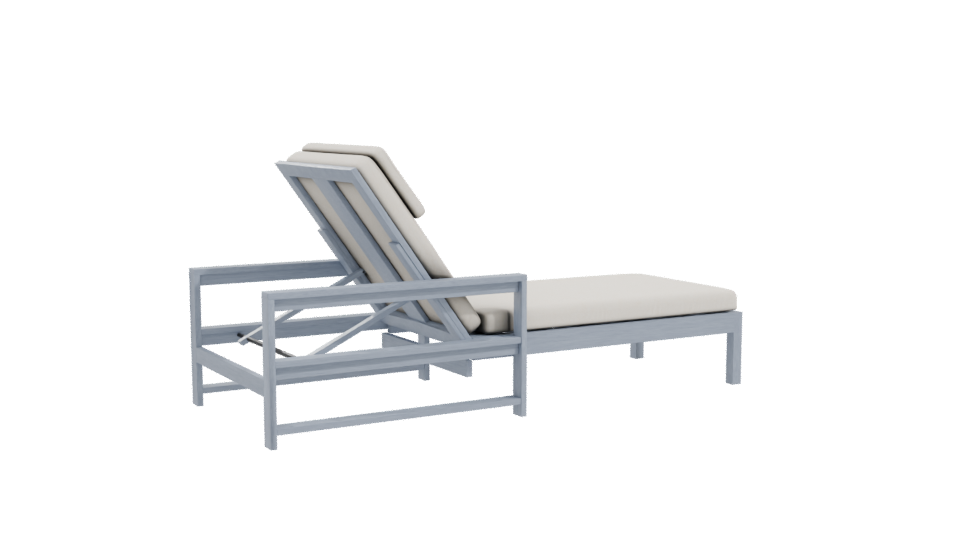 Stylish Outdoor Lounge Chair 3D - Professional 3D Model Render 10