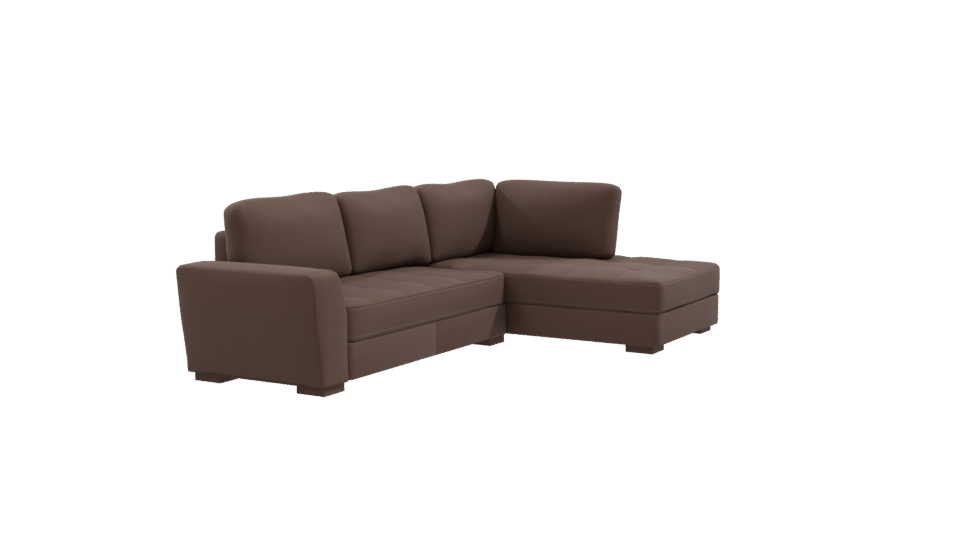 Elegant Modern Sectional Sofa 3D Model - Professional 3D Model Render 9
