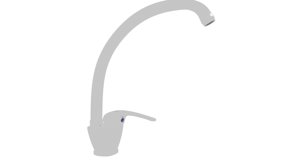 Sleek Modern Kitchen Faucet 3D - Professional 3D Model Render 9