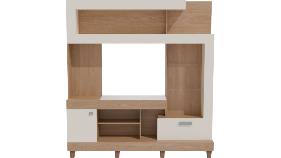 Modern Living Room Furniture Model - Professional 3D Model Render 11