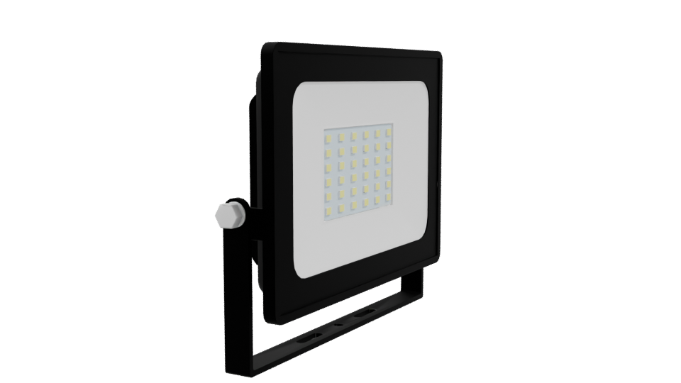 Sleek LED Floodlight 3D Model - Professional 3D Model Render 9