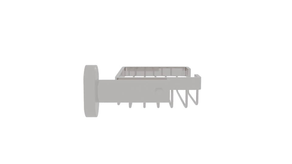 Wall-Mounted Shower Basket 3D - Professional 3D Model Render 8