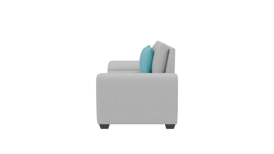 Stylish Modern Two-Seat Sofa 3D Model - Professional 3D Model Render 2
