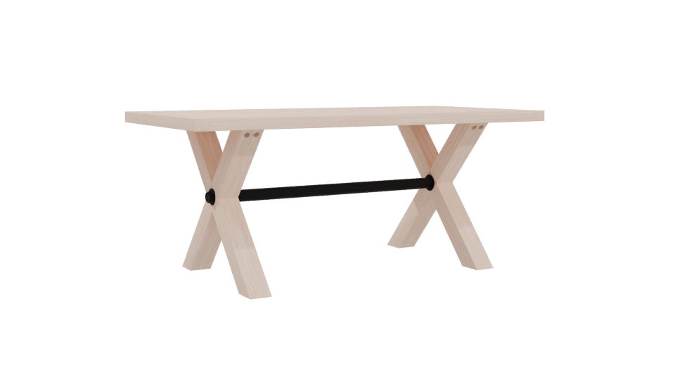 Corsica Medium Dining Table 3D - Professional 3D Model Render 4