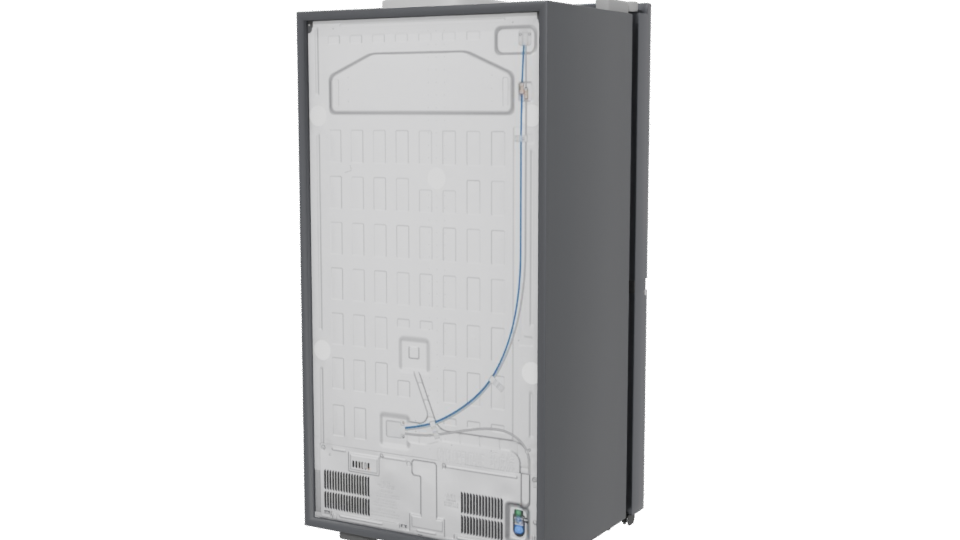 Sleek Modern Refrigerator 3D Model - Professional 3D Model Render 6