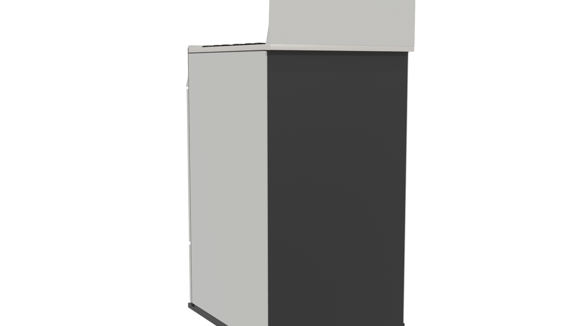 Stylish Gas Range Cooker 3D - Professional 3D Model Render 4