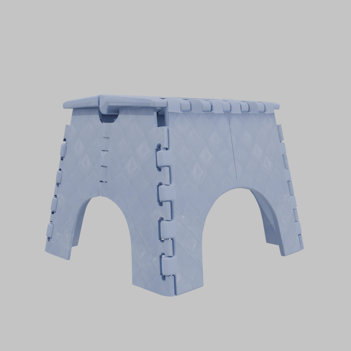 Piso alzador plegable azul