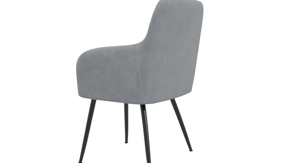 Modern Gray Occasional Chair 3D - Professional 3D Model Render 3