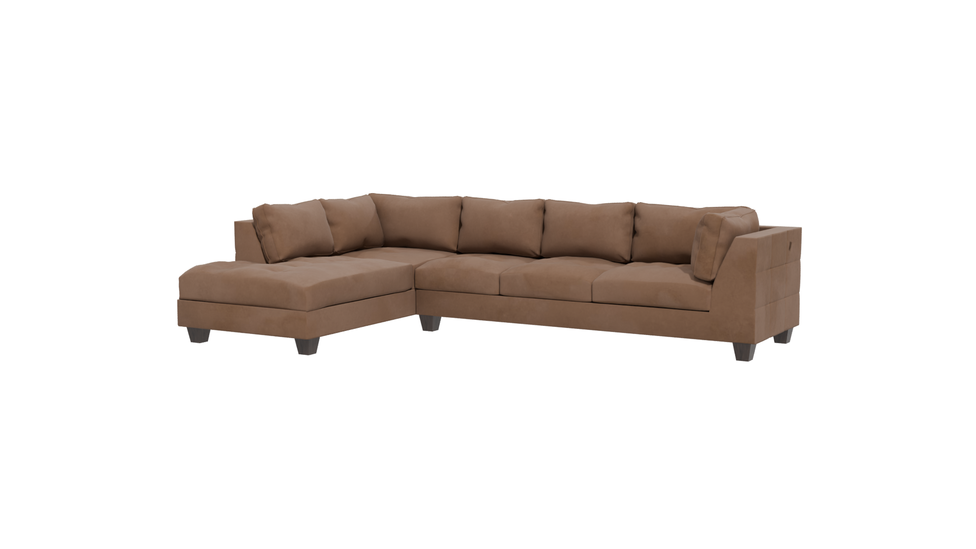 Stylish L-Shaped Sofa Model - Professional 3D Model Render 12