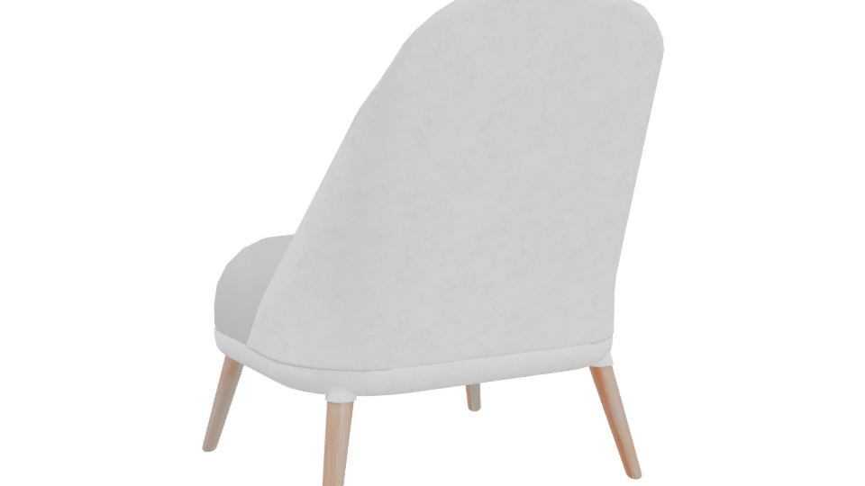 Stylish Minimalist Lounge Chair 3D Model - Professional 3D Model Render 4