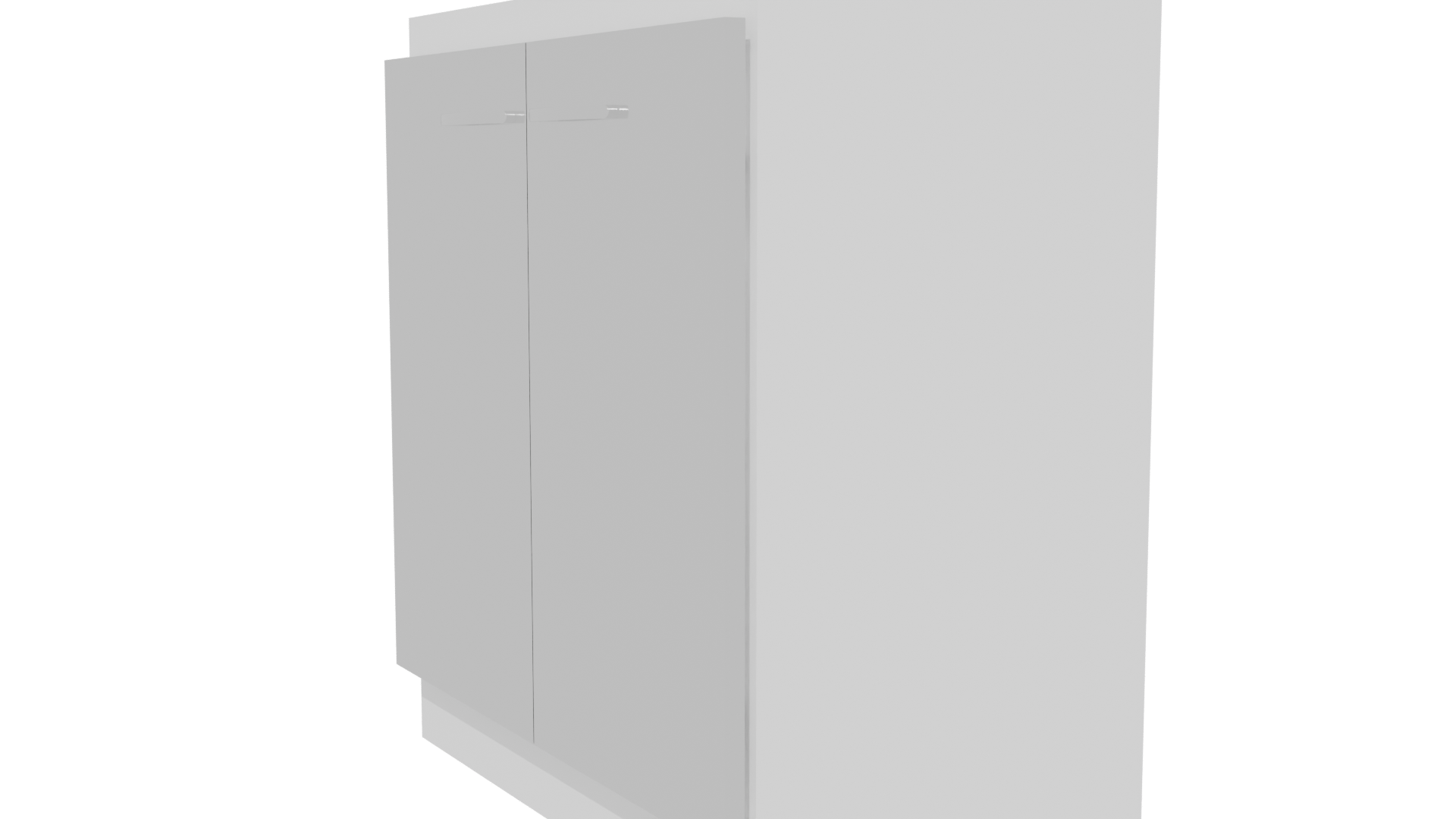 Minimalist Two-Door Cabinet Model - Professional 3D Model Render 13