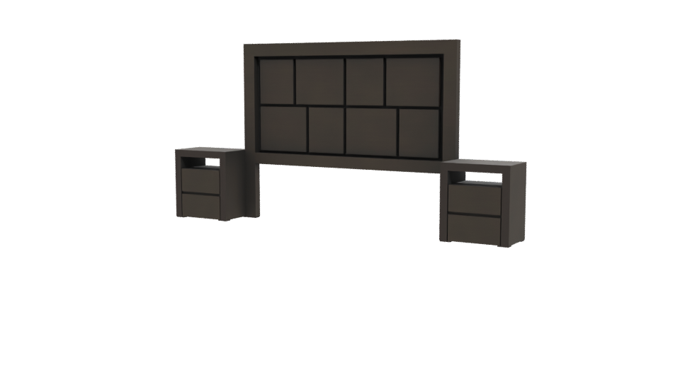 Contemporary Bedroom Furniture Set - Professional 3D Model Render 12