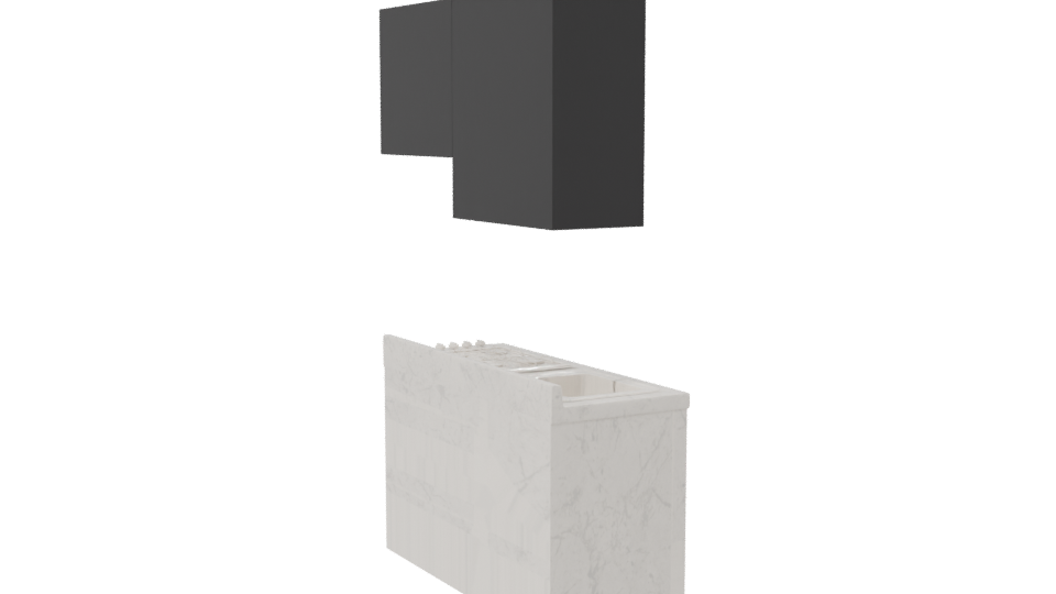 Stylish Modern Kitchen Set 3D - Professional 3D Model Render 7