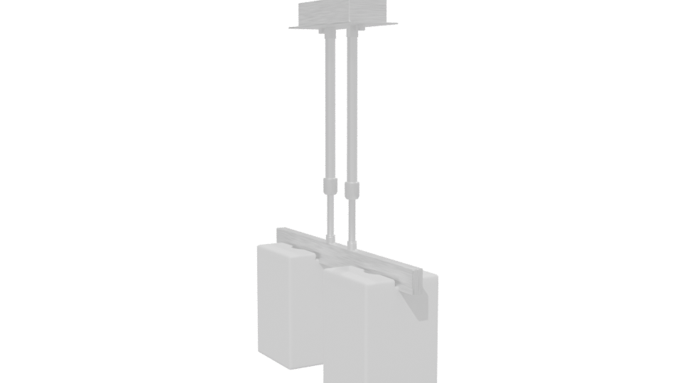 Modern Suspended Ceiling Light Fixture 3D Model - Professional 3D Model Render 13