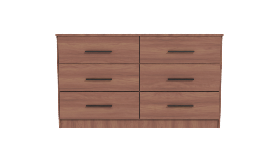Modern Wooden Dresser 3D Model - Professional 3D Model Render 11