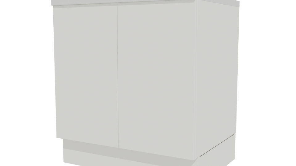 Contemporary Minimalist Storage Cabinet 3D Model - Professional 3D Model Render 12