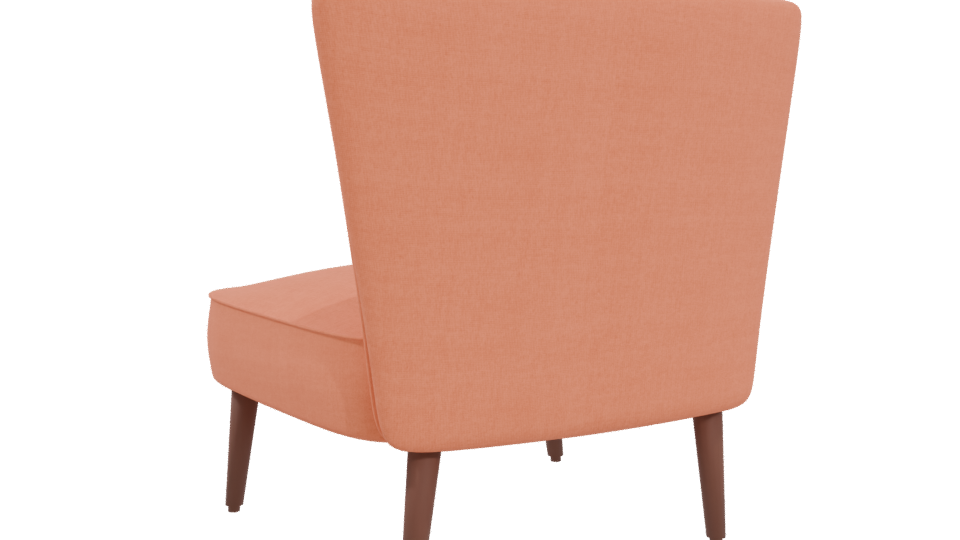 Stylish Modern Accent Chair 3D - Professional 3D Model Render 4