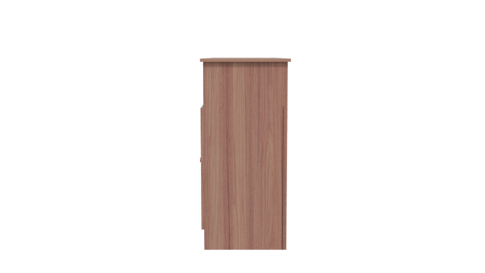 Polux Chocolate Wooden Cabinet 3D - Professional 3D Model Render 2