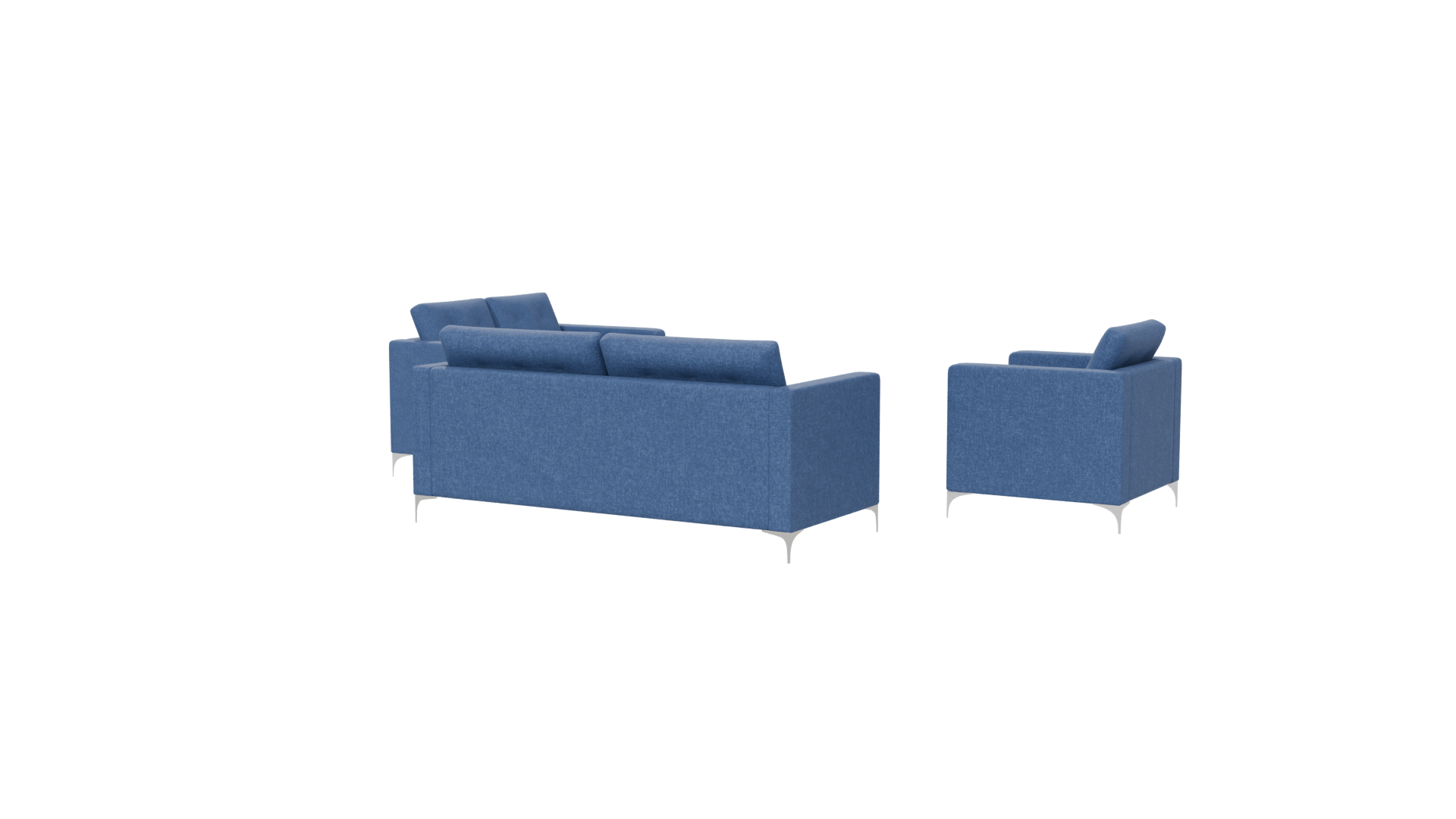 Living Room Sofa Set 3D Model - Professional 3D Model Render 6