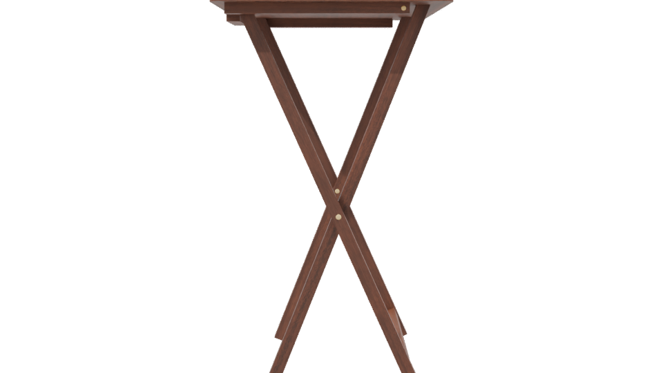 Stylish Wooden Desk Model - Professional 3D Model Render 2