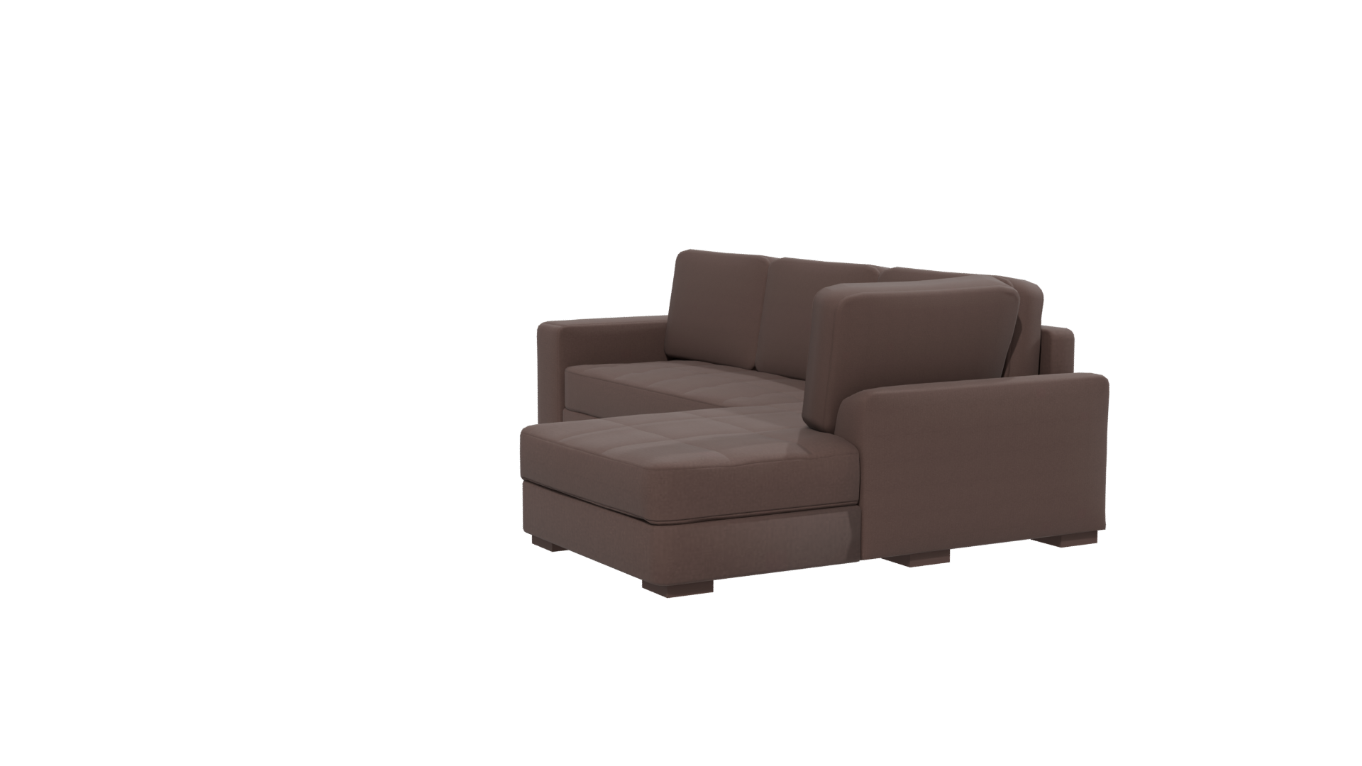 Modern L-Shaped Fabric Sofa 3D Model - Professional 3D Model Render 13