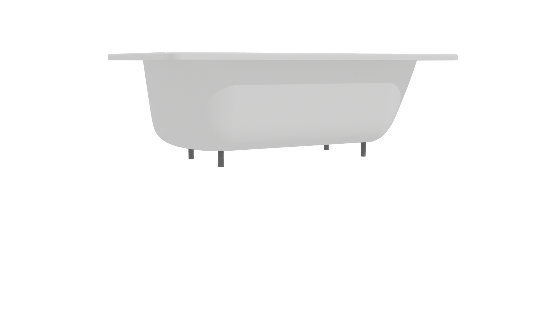 Sleek Modern Bathtub 3D Model - Professional 3D Model Render 10