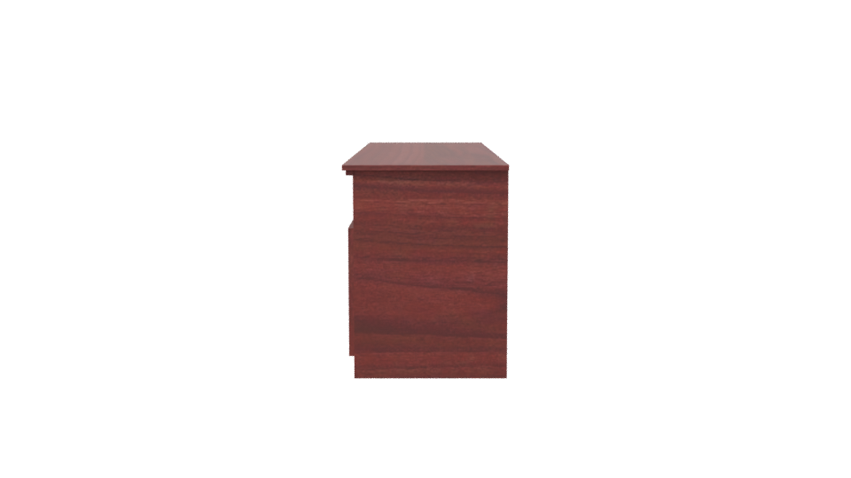 Modern Wooden TV Cabinet Model - Professional 3D Model Render 2