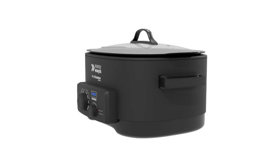 Versatile Multi-Cooker 3D Model - Professional 3D Model Render 13