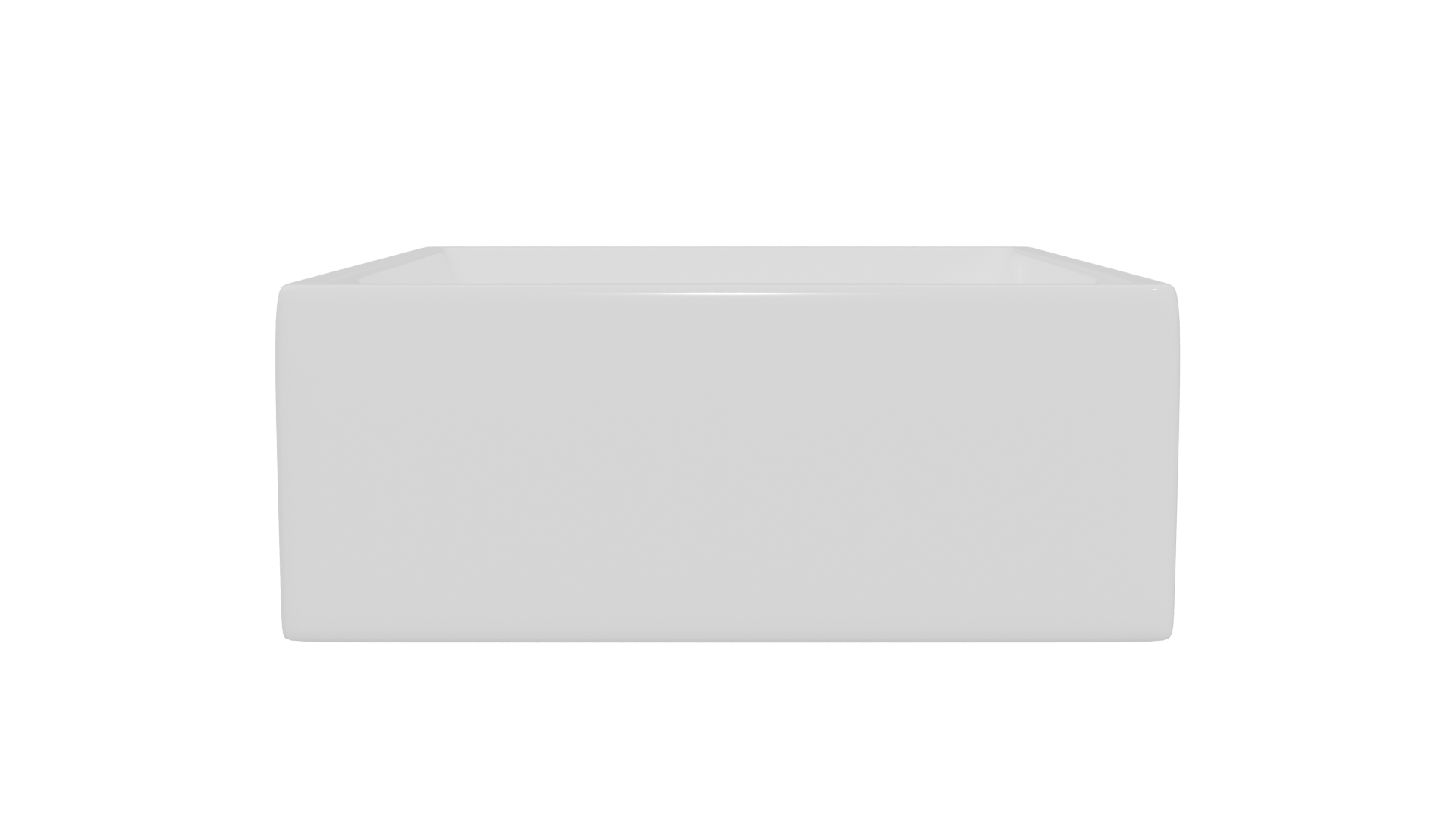Minimalist Ceramic Sink Model - Professional 3D Model Render 17