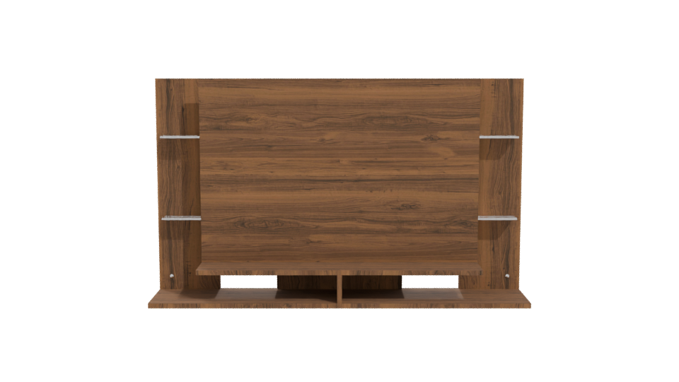 Stylish Wooden Wall Shelf Model - Professional 3D Model Render 11
