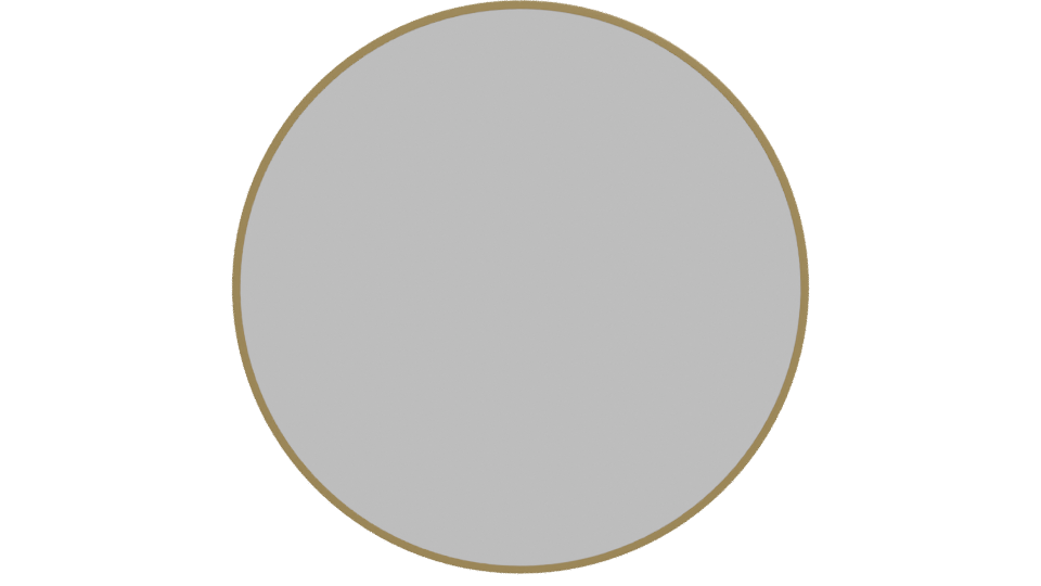 Elegant Round Mirror Model 3D - Professional 3D Model Render 11