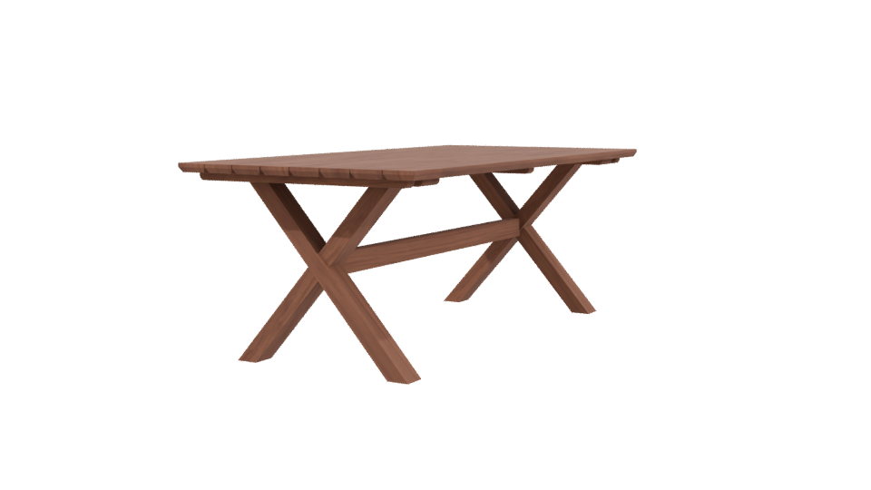 Kimberly Teak Dining Table 3D - Professional 3D Model Render 3