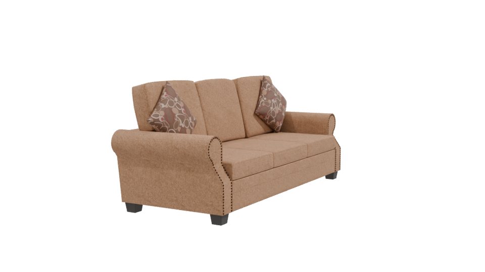 Florida Sofa 3C Cafe Claro Model - Professional 3D Model Render 9