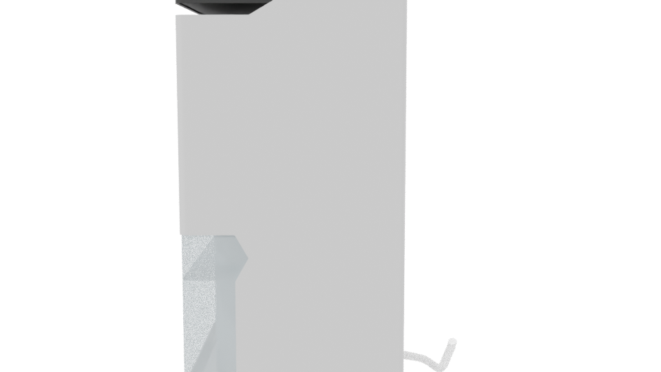 Minimalist Trash Bin 3D Model - Professional 3D Model Render 2