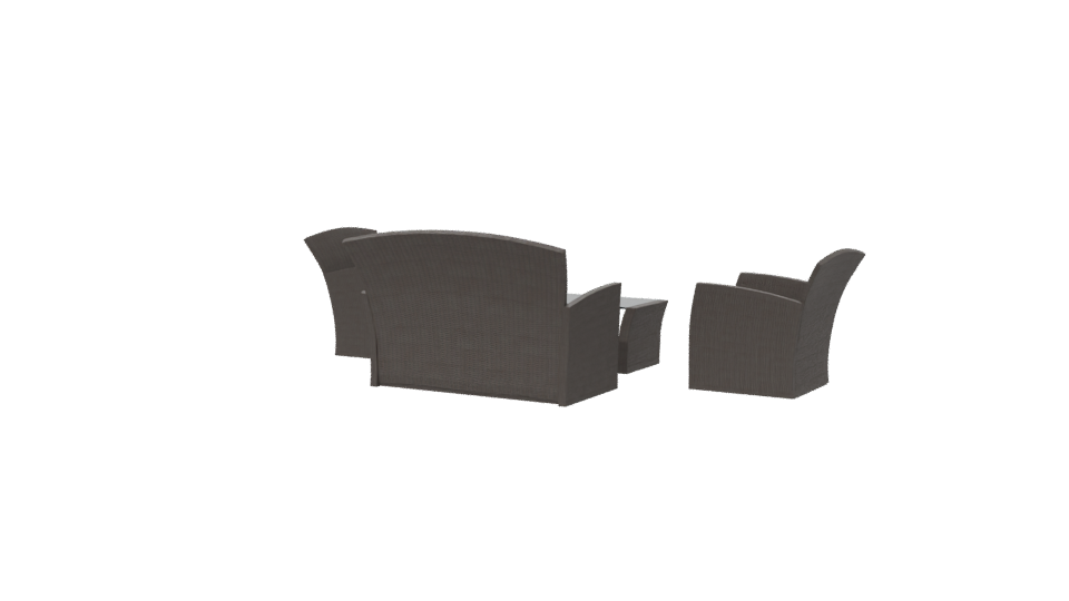 Stylish Outdoor Sofa Set 3D Model - Professional 3D Model Render 6